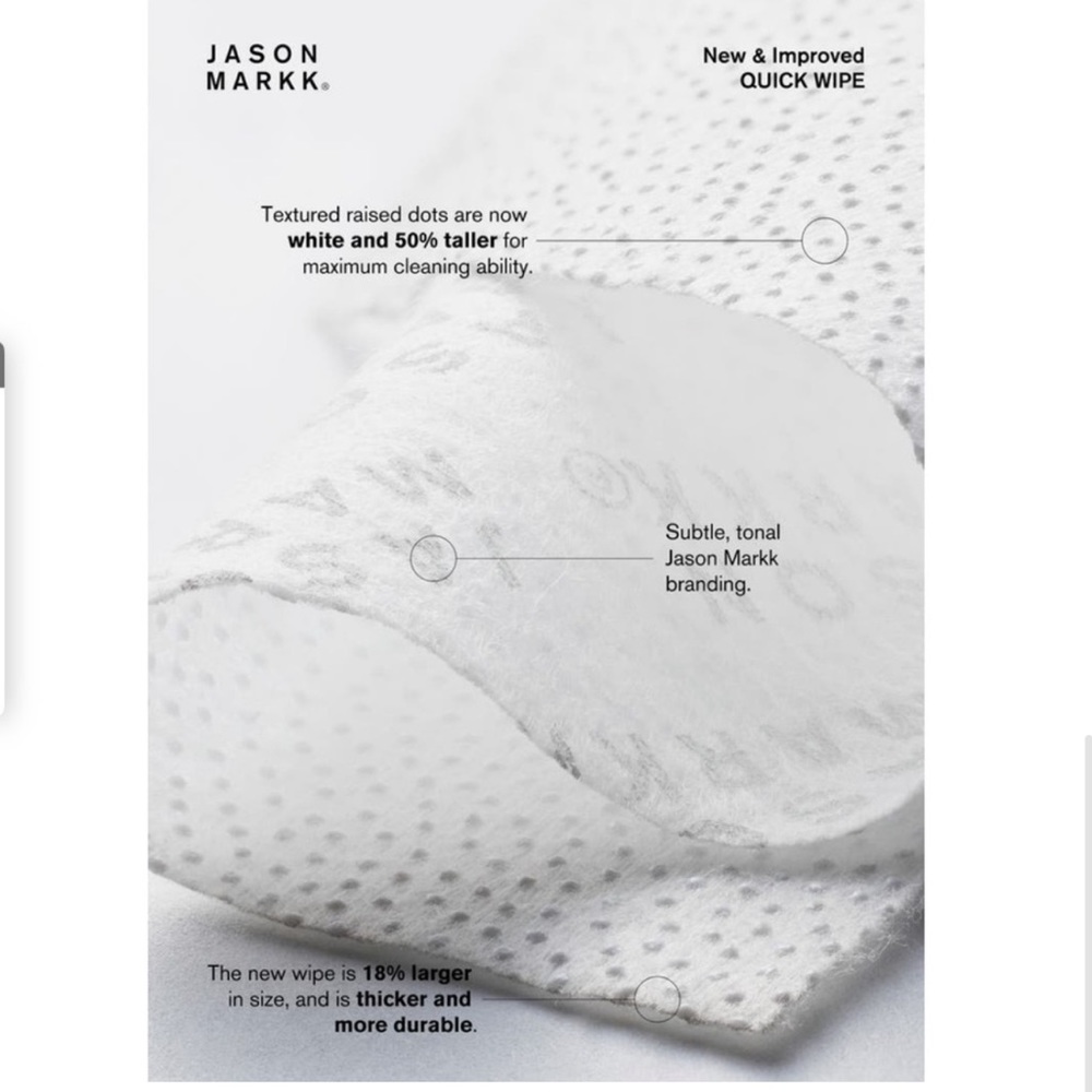 Jason Markk Quick Wipes 30 Count Premium Dual Textured Shoe Cleaning Wipes NIB - Picture 4 of 10